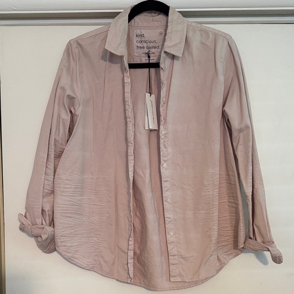 Kind Women's Pink Button Down Shirt - Picture 1 of 2